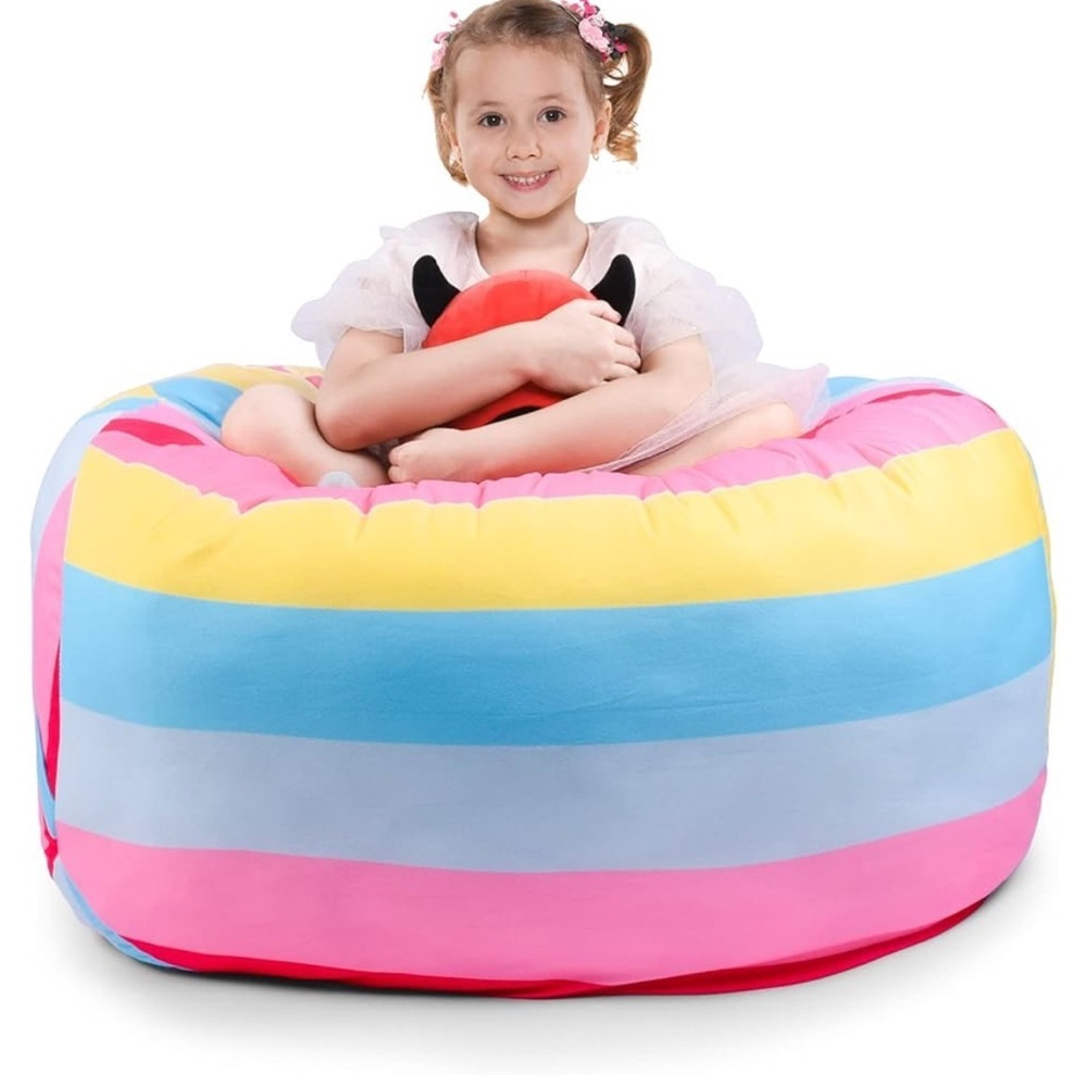 KABOER Bean Bag Cover for Kids,200L Stuffed Animal Storage​ - Picture 2 of 8